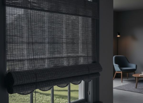 Curtainity Cascade woven wood shades