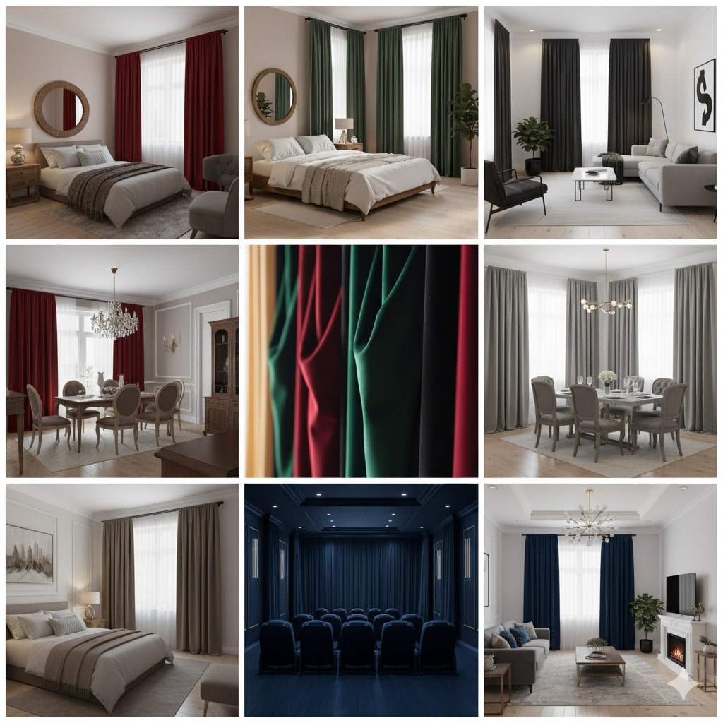 Curtainity velvet Drapes