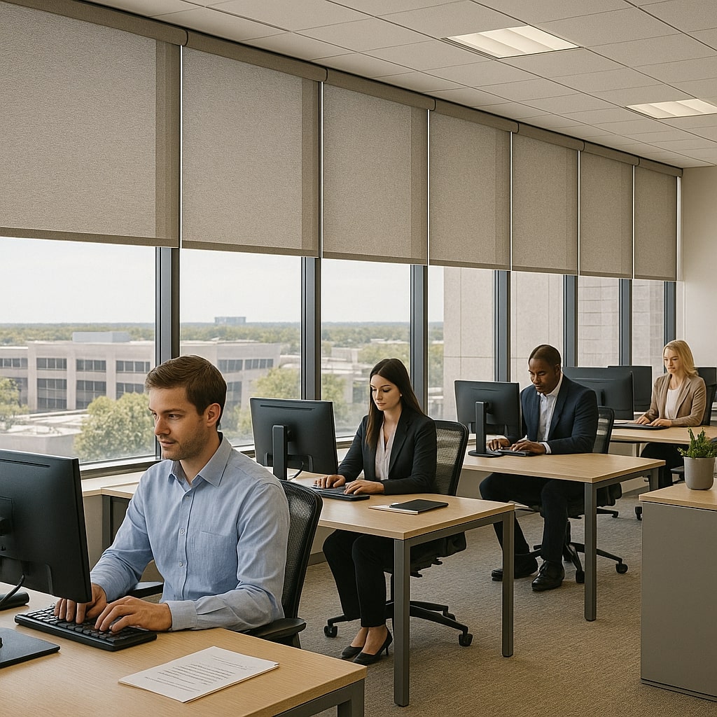 Curtainity Commercial Solar Roller Shades