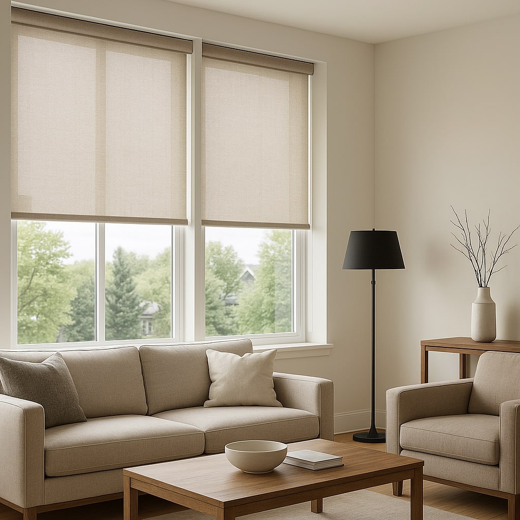 Curtainity Standard solar roller Shades