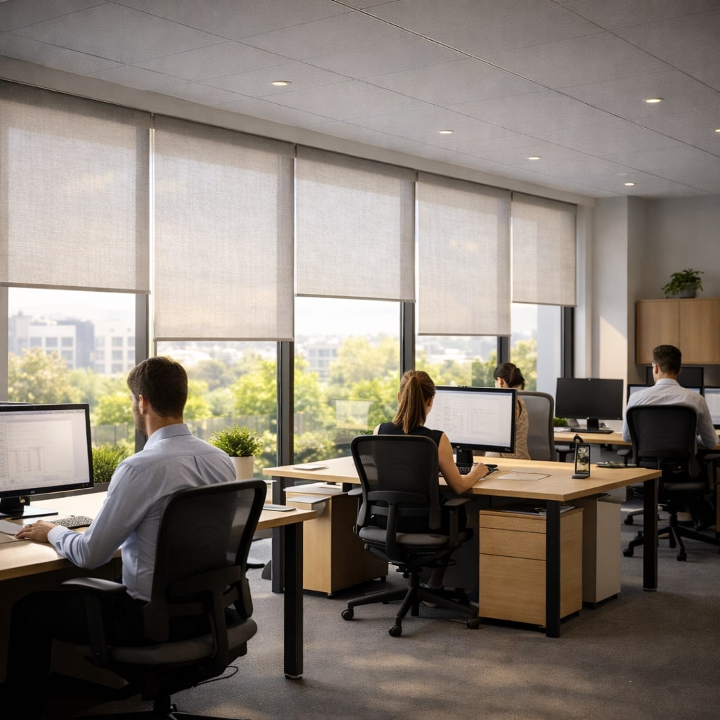 Curtainity Custom Commercial Solar Shades