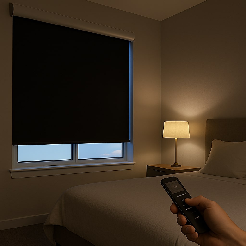 Motorized Blackout Solar Shades