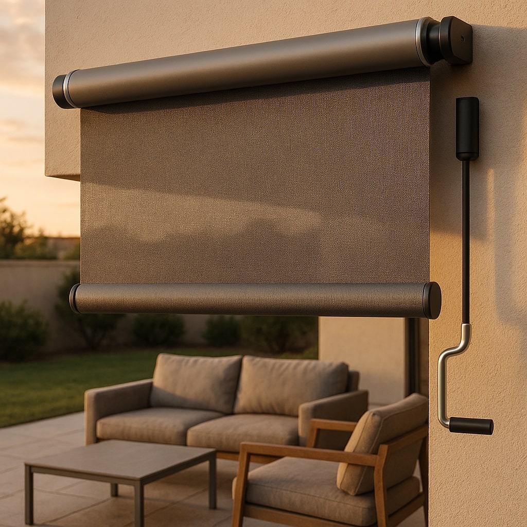 Curtainity Retractable Patio Solar Shades