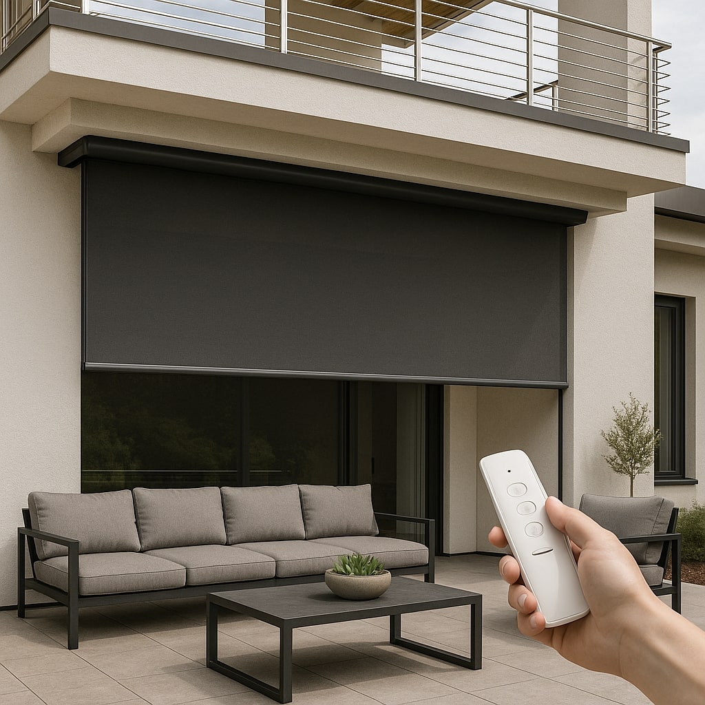 Curtainity Motorized Outdoor Solar Shades