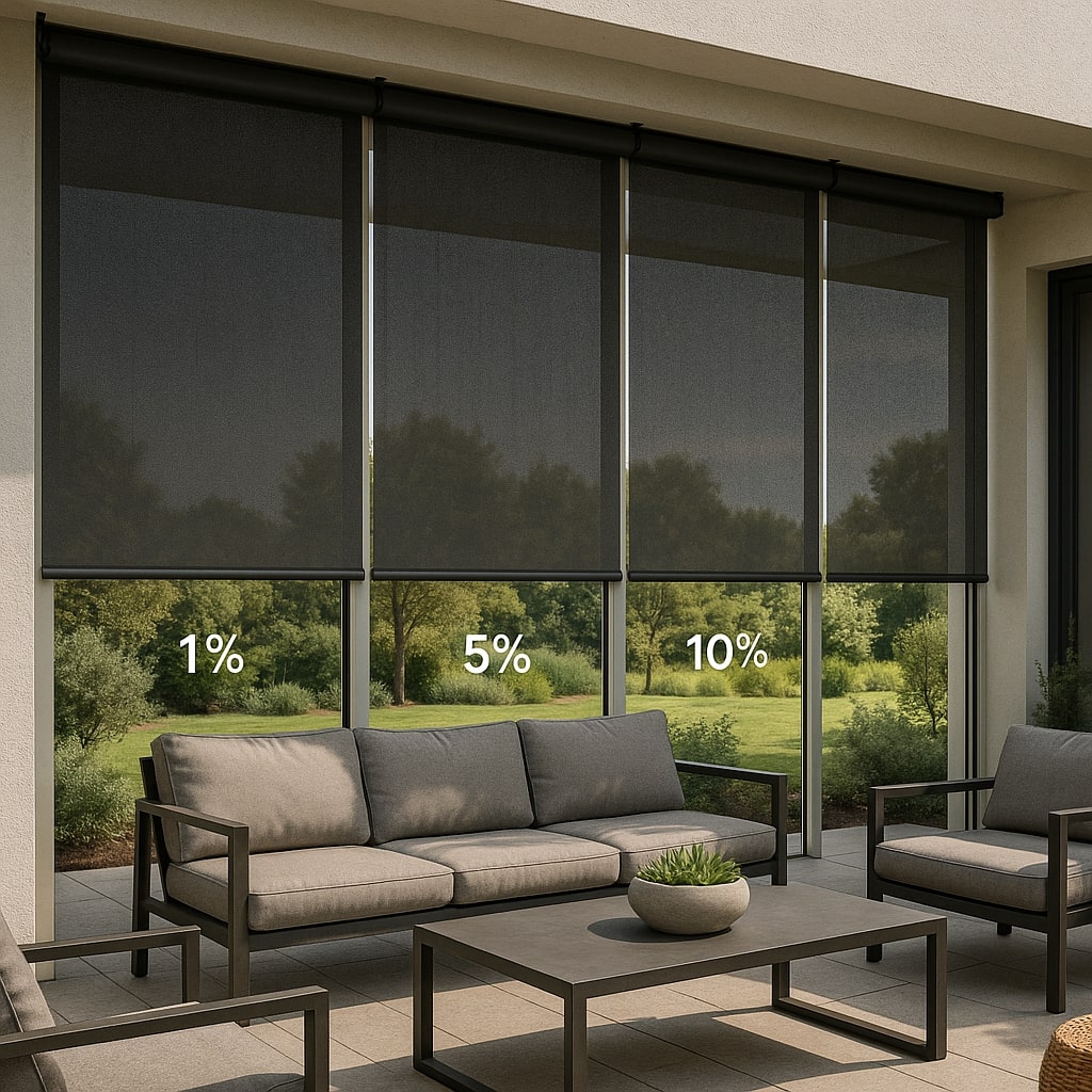 Curtainity Outdoor Solar Roller Shades