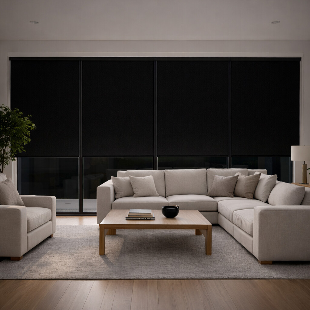 Blackout Roller Shades for Sliding Glass Doors