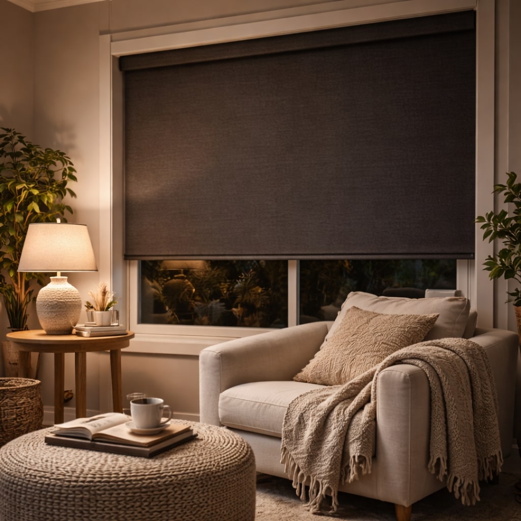 Curtainity Room Darkening Roller Shades