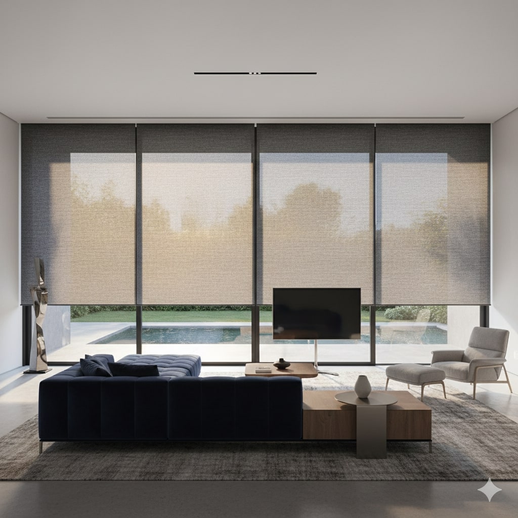 Curtainity Roller Shades for Sliding Glass Doors