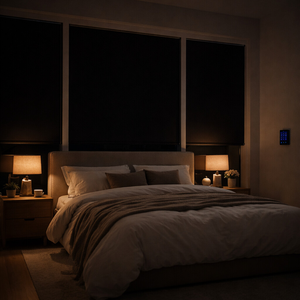 Motorized Blackout Roller Shades