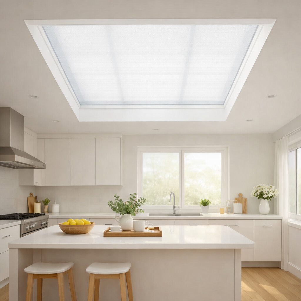 Light Filtering Skylight Roller Shades | Curtainity