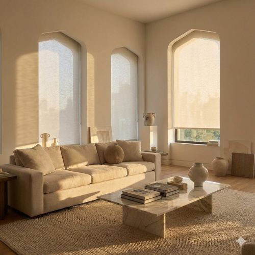 Custom Light Filtering Roller Shades