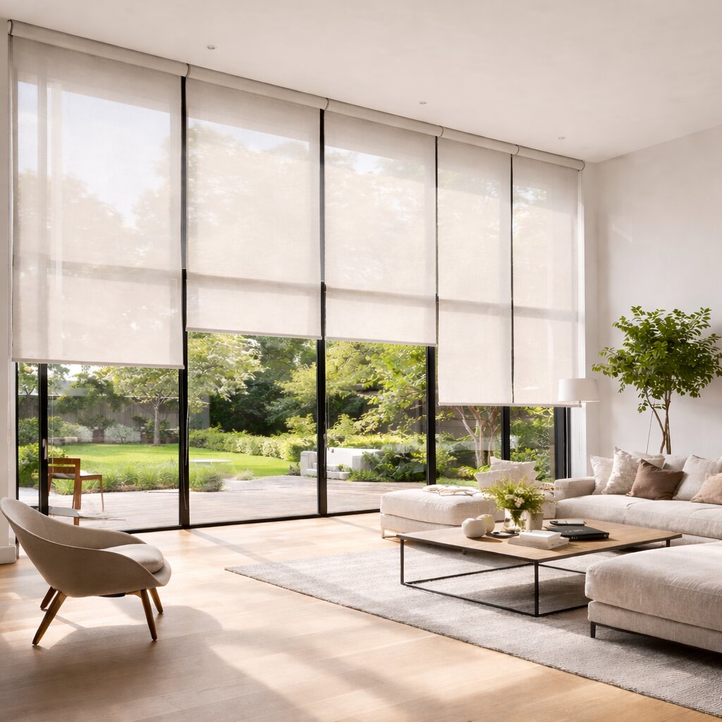 Sheer Fabric Roller Shades