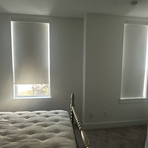 Sleek Light-Filtering Roller Shades