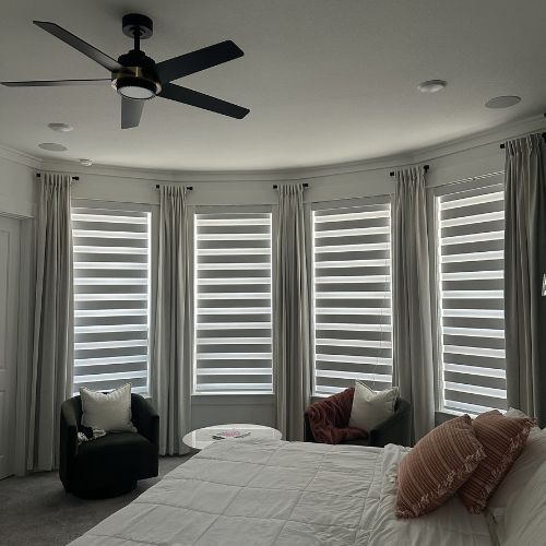 Zebra Shades for Seamless Light Filtering