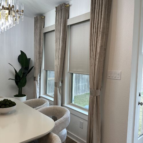 Decorative Velvet Dining Area Drapes