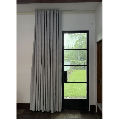 Patio Door curtain ripple fold track